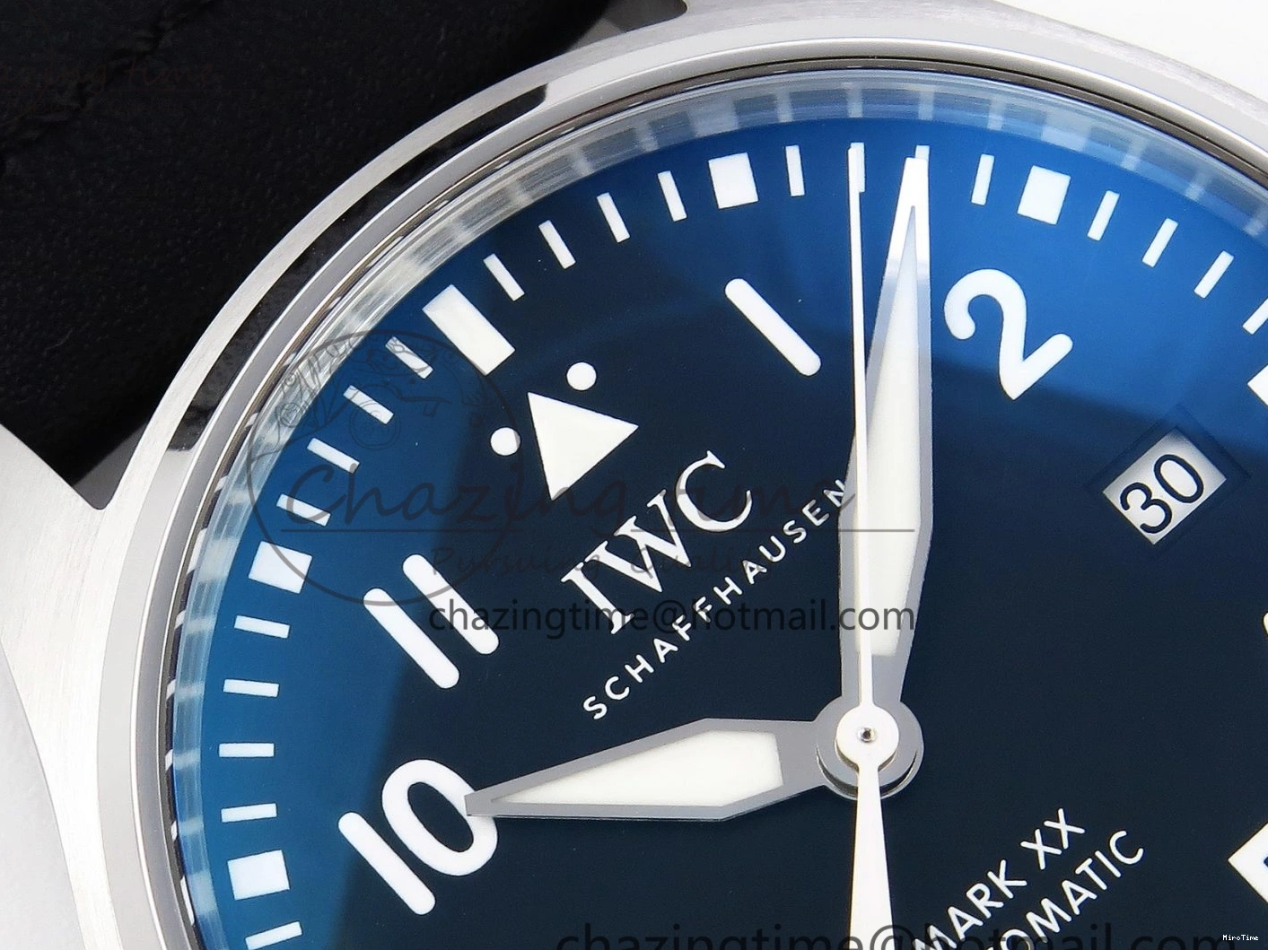 MIROTIME 0210 Pilot Mark XX IW328201 ZF 1:1 Best Edition Black Dial on Black Leather Strap A Affordable 7028